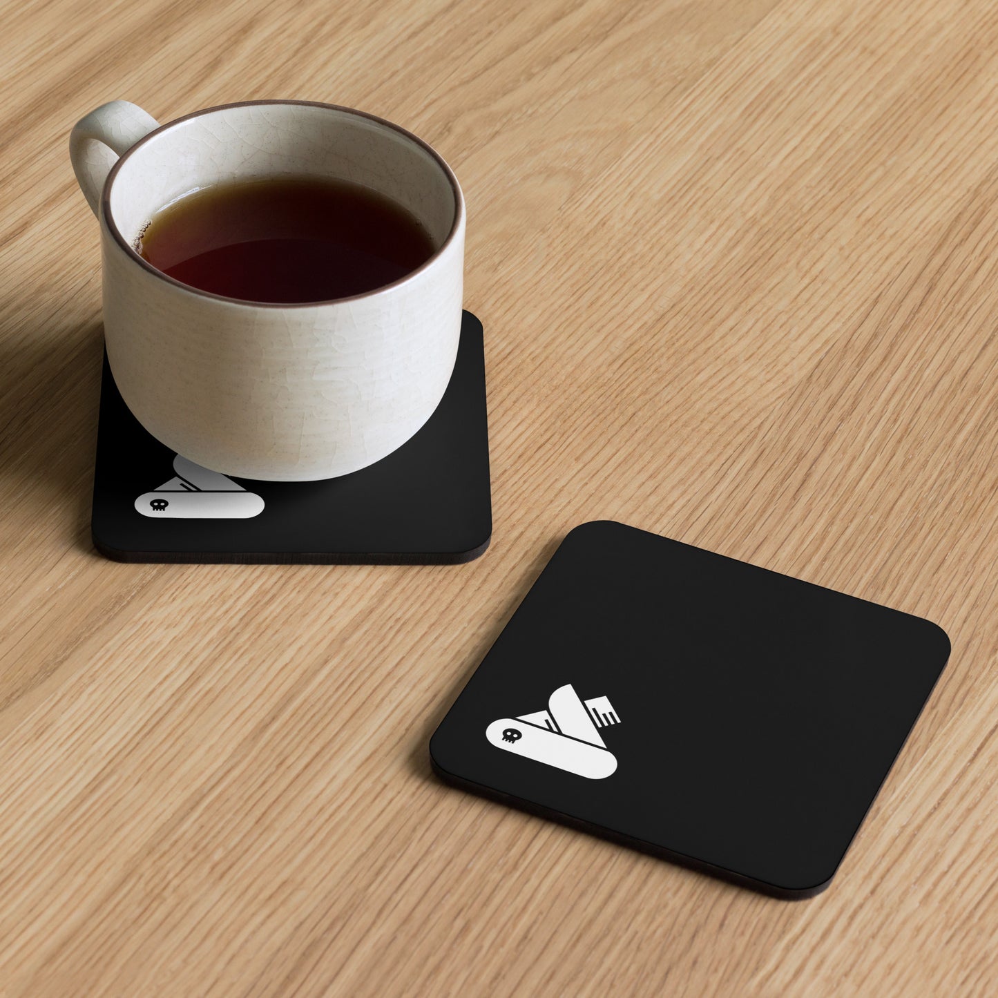 Cork-back coaster